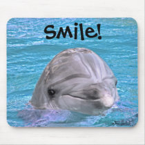 Smiling Dolphin - Smile! mousepads