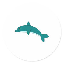 Smiling Dolphin Stickers