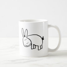 smiling donkey black coffee mugs
