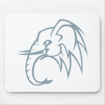 Smiling Elephant Mouse Pads