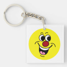 Smiling Face: Did someone say "Happy Hour?" Acrylic Keychains