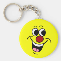 Smiling Face: Did someone say "Happy Hour?" Key Chain