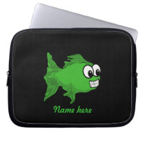 Smiling fish laptop sleeve laptop sleeves