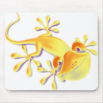 Smiling Gecko | make your own background Mouse Pads