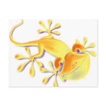 Smiling Gecko | make your own background Postcards