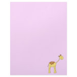 Smiling Giraffe. Cartoon. Letterhead