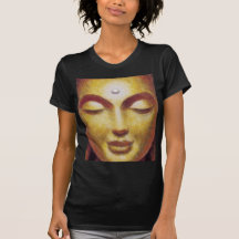 Smiling Golden Buddha Art Shirt