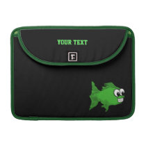 Smiling Green Fish Macbook Pro Sleeve macbook sleeves