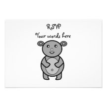 Smiling koala bear invites