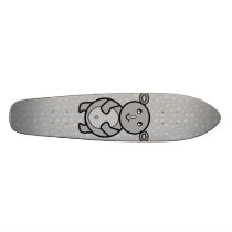 Smiling Koala on paw pattern Custom Skate Board