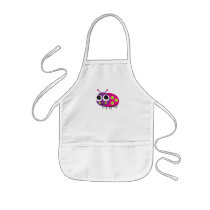 Smiling Ladybug on Children's Apron