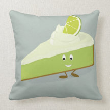 Smiling lime pie slice pillows