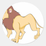 Smiling Lion King of the Jungle Shirt Stickers