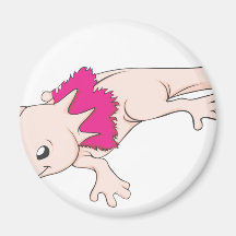 Smiling Mexican Axolotl Magnet