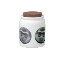 Smiling Monkey face candy jar candy jars