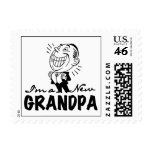 Smiling New Grandpa T-shirts and Gifts Stamp