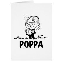 Smiling New Poppa T-shirts and Gifts Cards