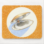 SMILING ORANGE CLAMSHELL MOUSEPAD