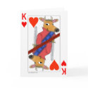 Smiling Ox King of Hearts Valentine Card by rclord Smiling Ox King of Hearts Valentine Card