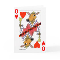 Smiling Ox Queen of Hearts Valentine Card