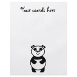 Smiling panda bear full color flyer