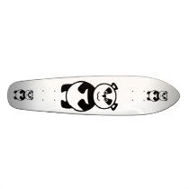 Smiling panda bear skateboard decks