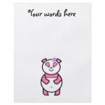 Smiling pink panda custom flyer