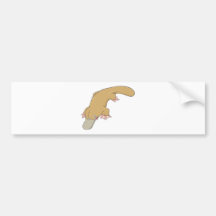 Smiling Platypus Bumper Stickers