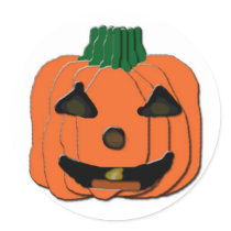Smiling Pumpkin Stickers