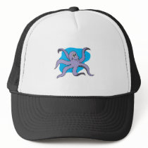 smiling purple octopus hats