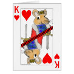 Smiling Rat King of Hearts Valentine Card