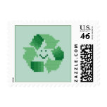 Smiling Recycle Symbol Postage postage