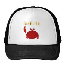 Smiling Red Crab Break A Leg Hat