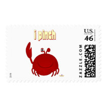 Smiling Red Crab I Pinch stamps