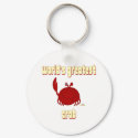 Smiling Red Crab World's Greatest Crab keychains