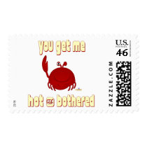 Smiling Red Crab You Get Me Hot And Bothered stamps