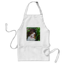 Smiling Red Tri Aussie Apron