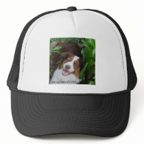 Smiling Red Tri Aussie Mesh Hats