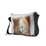 Smiling Samoyed Messenger Bag