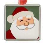 Smiling Santa Christmas Ornament