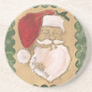 Smiling Santa Claus Coaster