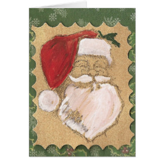 Smiling Santa Claus Greeting Card