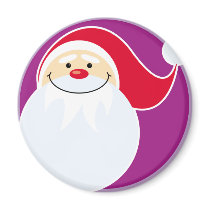 Smiling Santa Claus Magnet