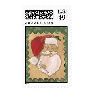 Smiling Santa Claus postage