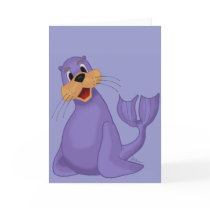 Smiling Sea Lion Greeting Card by anwarart Smiling Sea Lion Greeting Card
