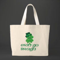 Smiling Shamrock in Hat bags