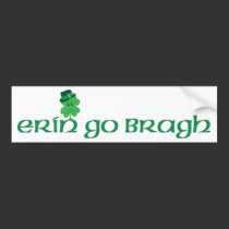 Smiling Shamrock in Hat bumper stickers