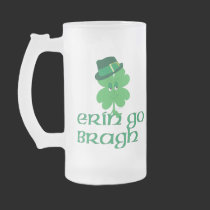 Smiling Shamrock in Hat mugs