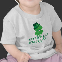 Smiling Shamrock in Hat t-shirts