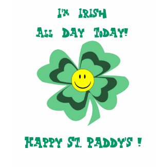 Smiling Shamrock St. Patrick's Day T-Shirt
